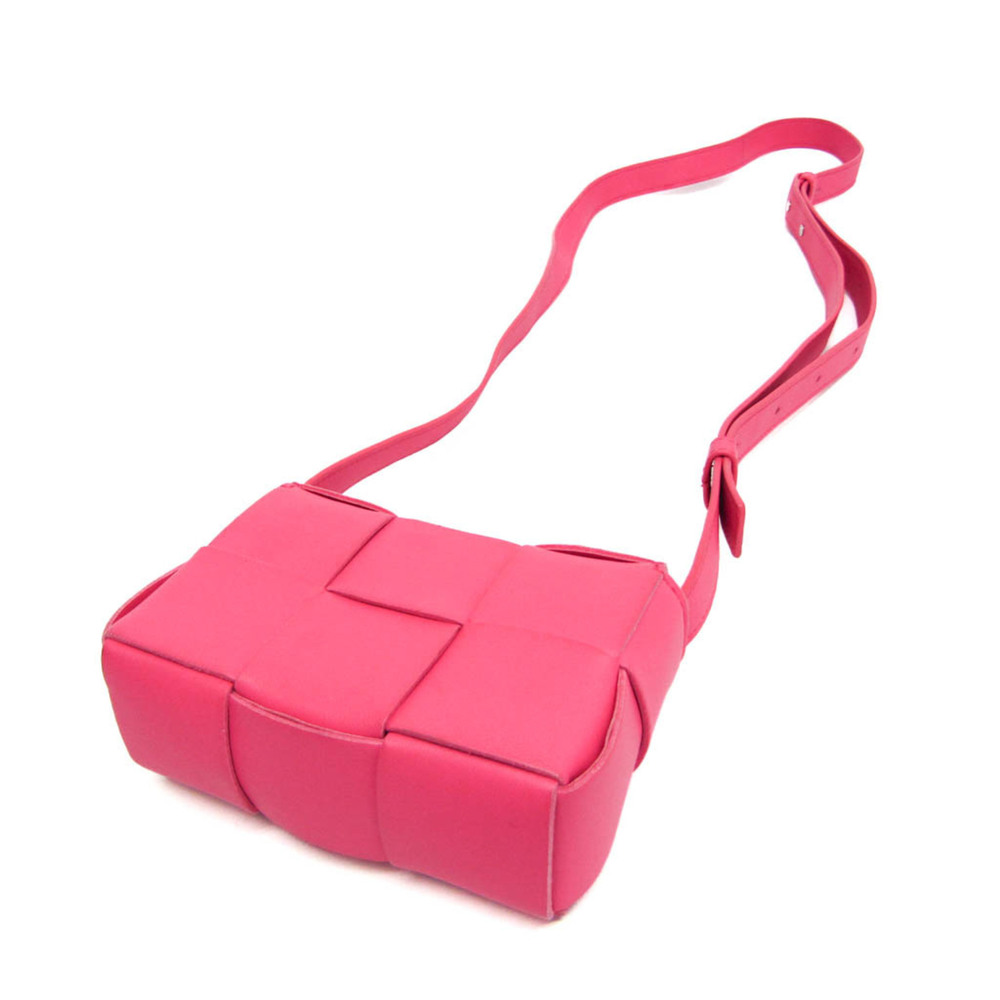 BOTTEGA VENETA Leather Shoulder Bag Pink - Picture 2 of 12